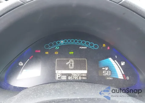 2013 Nissan Leaf S z USA, uszkodzony, nr VIN 1N4AZ0CP7DC416947